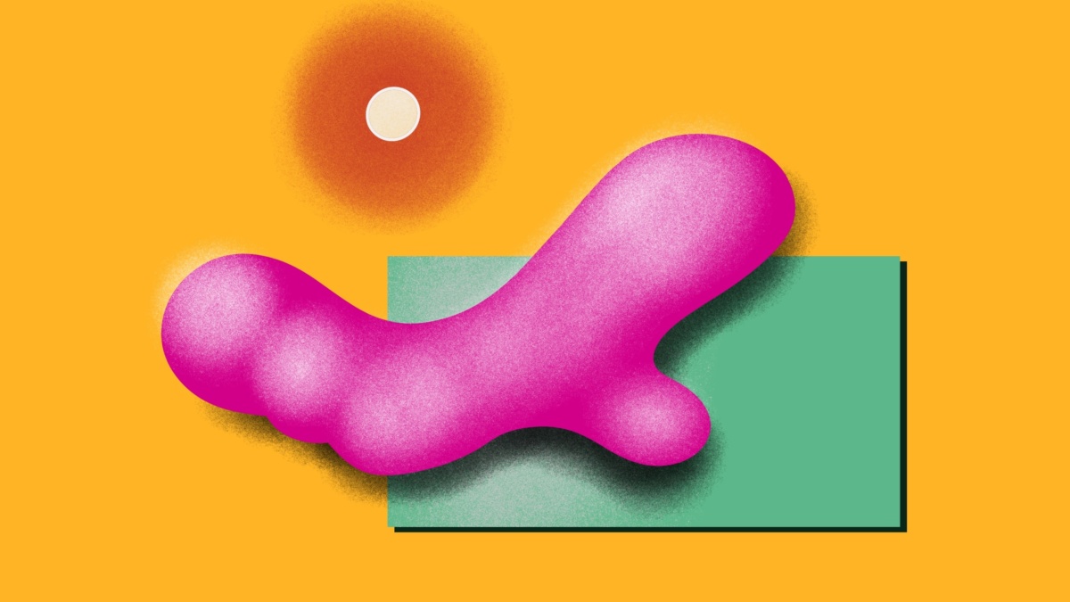 Layered abstract shapes